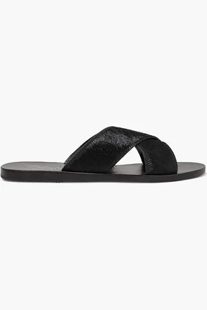 Ancient Greek Sandals Thais calf hair slides - - EU 35