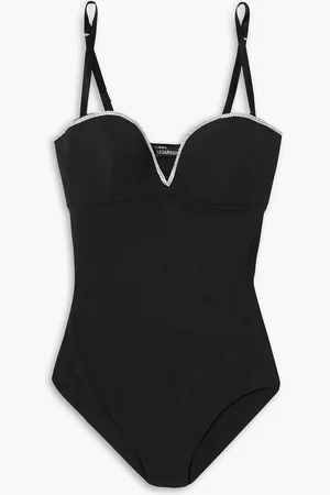 I.D. Sarrieri Dancing in the Moonlight Swarovski crystal-embellished stretch-jersey bodysuit - - 2