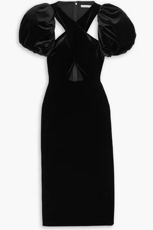 Christopher Kane The Mickey cutout stretch-velvet midi dress - - IT 40