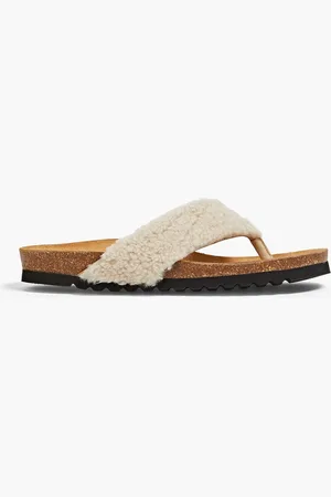 By Malene Birger Kiras shearling sandals - White - EU 36