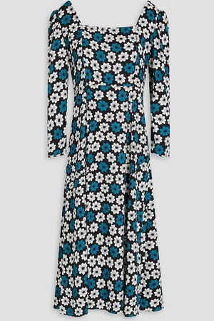 Diane von Furstenberg Joanna floral-print crepe midi dress - - US 0