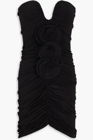MAGDA BUTRYM Strapless ruched jersey mini dress - - FR 36