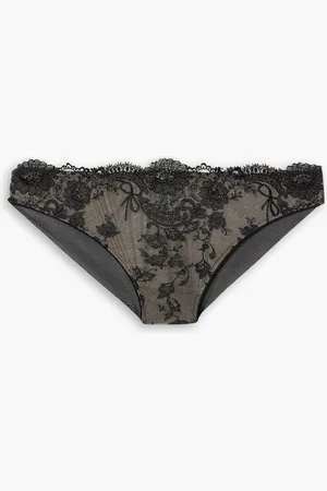I.D. Sarrieri Tattoo embroidered tulle Brazilian briefs - - 0