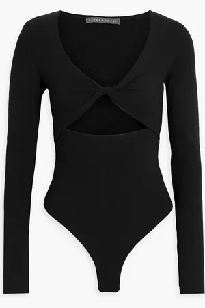 Zeynep Arcay Twist-front cutout stretch-knit bodysuit - - US 2