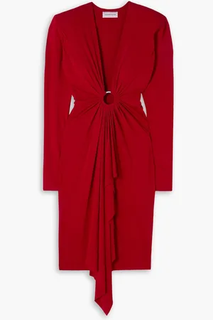 ALEXANDRE VAUTHIER Embellished gathered stretch-jersey dress - - FR 40