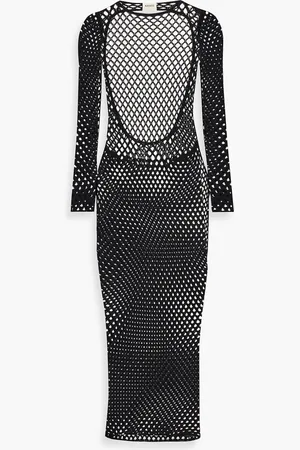 Khaite Felice studded crochet midi dress - - S