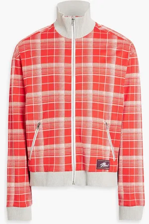 Marni Checked jacquard-knit bomber jacket - - IT 46