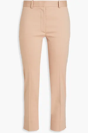 Joseph Cropped cotton-blend poplin slim-leg pants - Neutral - FR 38
