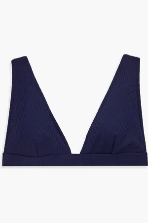ZIMMERMANN Ribbed triangle bikini top - Blue - 3 C