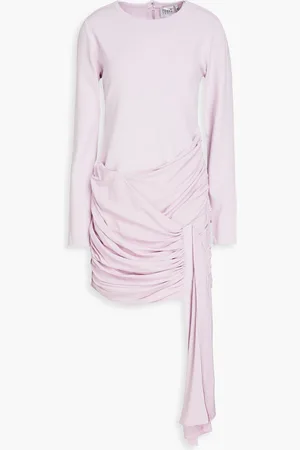 Hervé Léger Draped ruched jersey mini dress - Purple - US 2