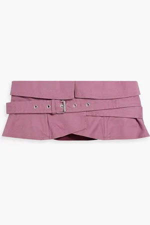 Marant Etoile Prika cotton and linen-blend belt - Purple - FR 42