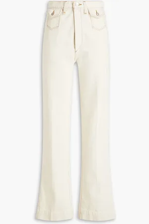 RE/DONE 70s high-rise wide-leg jeans - White - 31