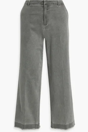 ATM Anthony Thomas Melillo Cropped cotton-blend twill wide-leg pants - - US 0