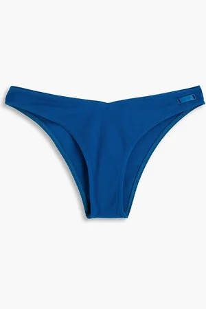 ZIMMERMANN Separates Sculpt ribbed low-rise bikini briefs - Blue - 0