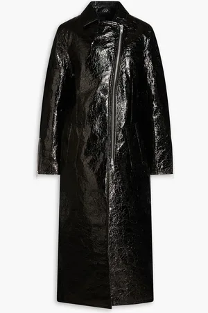 Stand Studio Crombie faux patent-leather coat - - FR 38
