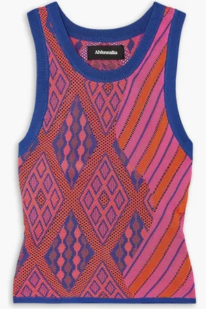 Ahluwalia Femi jacquard-knit tank - - XXS/XS