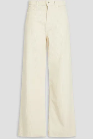 Wandler Magnolia cotton-corduroy wide-leg pants - White - 24