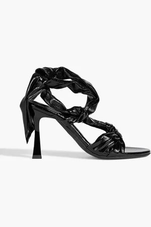 IRO Dydleen textured patent-leather sandals - - EU 36