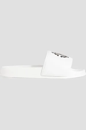 Roberto Cavalli Printed embossed rubber slides - - EU 35