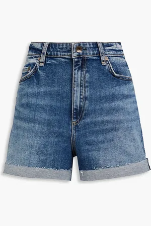 RAG&BONE Monterosso distressed denim shorts - Blue - 23