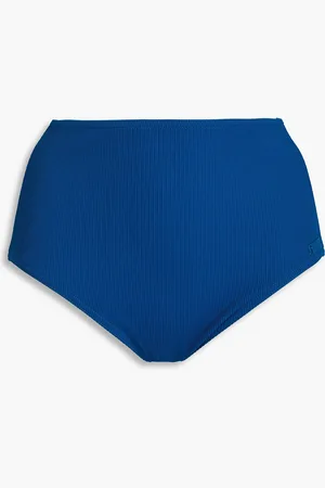 ZIMMERMANN Separates Texture ribbed high-rise bikini briefs - Blue - 1