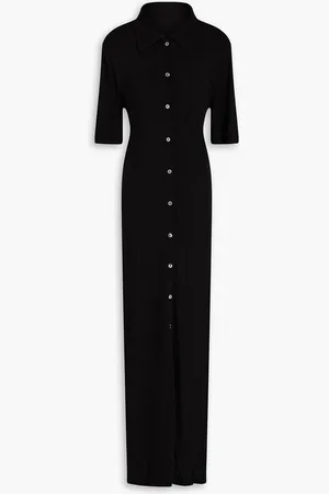 BITE Open-back jersey maxi shirt dress - - L