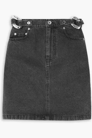 J.W.Anderson Chain-embellished denim mini skirt - - UK 6