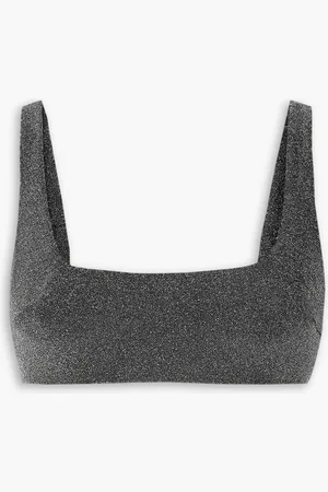 Form and Fold D-G The Crop metallic underwired bikini top - Metallic - 30 FF