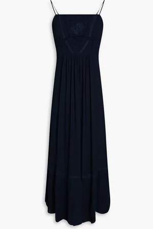 Bash Michele embroidered georgette midi dress - Blue - 3