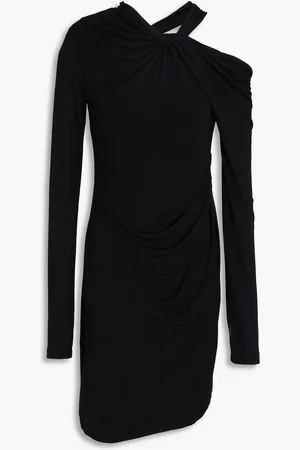 Helmut Lang Twist-front draped jersey mini dress - - XS