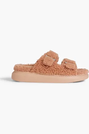 Alexander McQueen Shearling sandals - Pink - EU 37