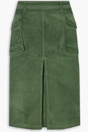 Halfboy Cotton cargo midi skirt - Green - 27