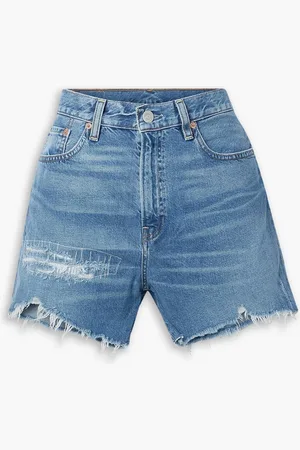 Denimist Nic distressed denim shorts - Blue - 25