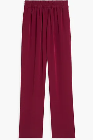 CO Crepe wide-leg pants - Burgundy - XS