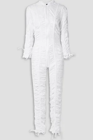 Norma Kamali Parachute ruched shell jumpsuit - - FR 36