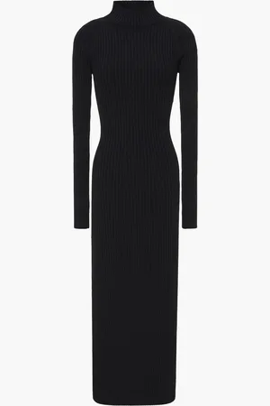DION LEE Twist-back cutout ribbed jersey midi dress - - UK 8