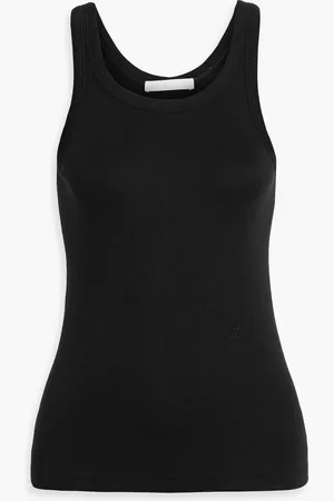 Helmut Lang Pima cotton and modal-blend jersey tank - - XXS