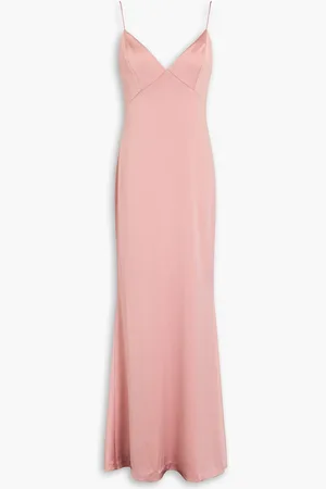 ALICE+OLIVIA Alice Olivia - Julietta satin-crepe maxi slip dress - Pink - US 2