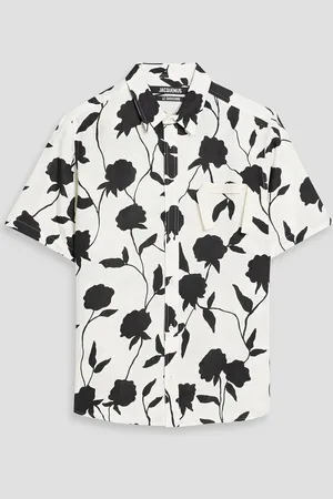 Jacquemus Melo appliquéd floral-print linen shirt - - IT 48