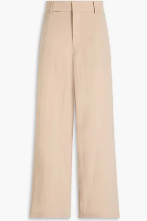 Vince Lyocell-blend wide-leg pants - Neutral - US 12