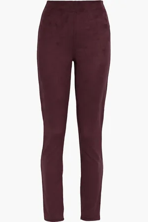 RAG&BONE Embroidered faux suede slim-leg pants - - M