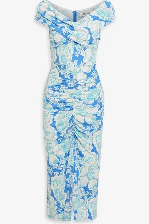 Diane von Furstenberg Stephen off-the-shoulder printed jersey midi dress - - M