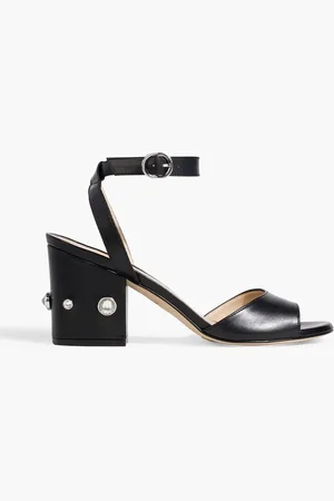 Stuart Weitzman Alshn 75 crystal-embellished leather sandals - - EU 37.5