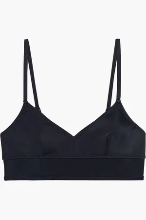 Solid The Brigitte mesh-trimmed bikini top - - XS