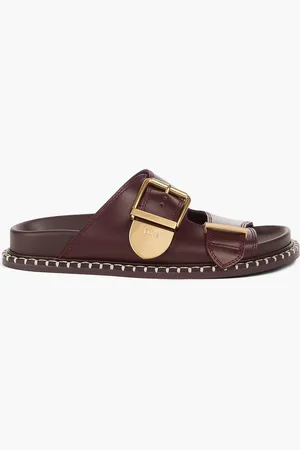 Chloé Rebecca buckled leather sandals - Purple - EU 35
