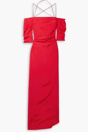 GAUGE81 Samaca cold-shoulder ruched silk maxi dress - - DE 36