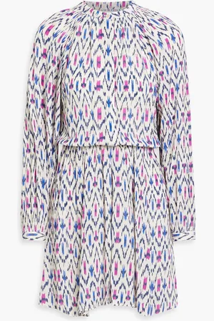 Marant Etoile Amandine printed crepe de chine mini dress - Pink - FR 34