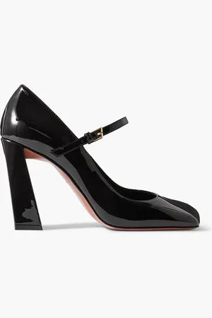 Amina Muaddi Charlotte patent-leather Mary Jane pumps - - EU 38