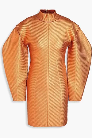 Hervé Léger Metallic coated bandage mini dress - Metallic - XXS