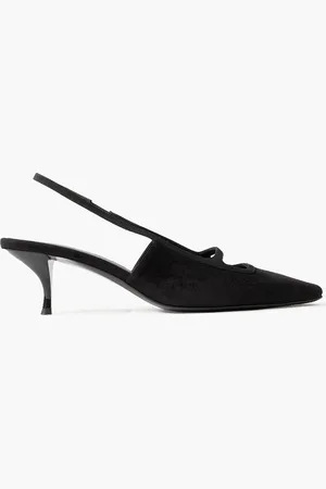 Neous Sabik grosgrain-trimmed suede slingback pumps - - EU 38.5